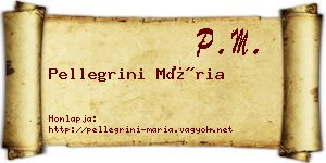 Pellegrini Mária névjegykártya